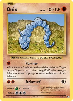 Onix, Karte 61 aus Evolution