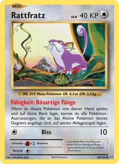 Rattfratz, Karte 66 aus Evolution