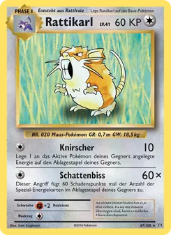 Rattikarl, Karte 67 aus Evolution