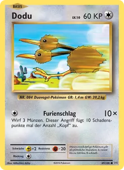 Dodu, Karte 69 aus Evolution