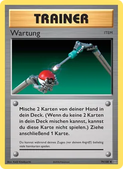 Wartung, Karte 79 aus Evolution