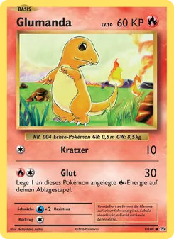 Glumanda, Karte 9 aus Evolution