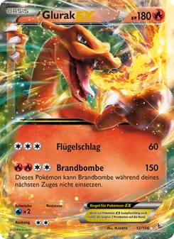 Glurak EX, Karte 12 aus Flammenmeer