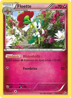 Floette, Karte 64 aus Flammenmeer