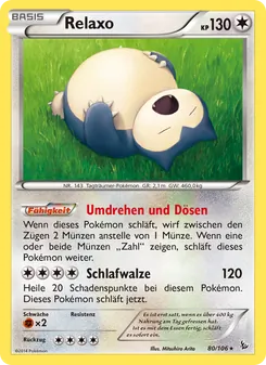 Relaxo, Karte 80 aus Flammenmeer
