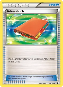 Adressbuch, Karte 92 aus Flammenmeer