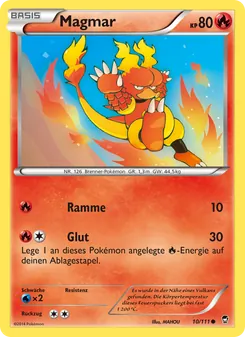 Magmar, Karte 10 aus Fliegende Fäuste