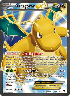 Dragoran EX, Karte 108 aus Fliegende Fäuste