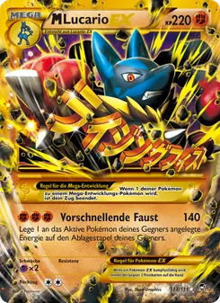 M Lucario EX, Karte 113 aus Fliegende Fäuste
