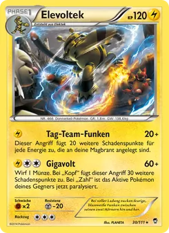 Elevoltek, Karte 30 aus Fliegende Fäuste