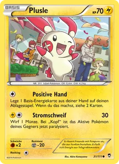 Plusle, Karte 31 aus Fliegende Fäuste