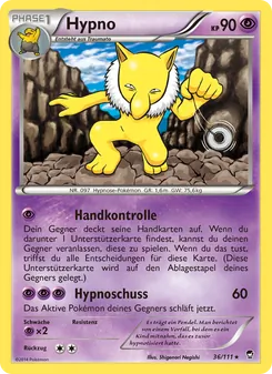 Hypno, Karte 36 aus Fliegende Fäuste