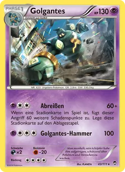 Golgantes, Karte 43 aus Fliegende Fäuste