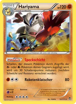 Hariyama, Karte 52 aus Fliegende Fäuste