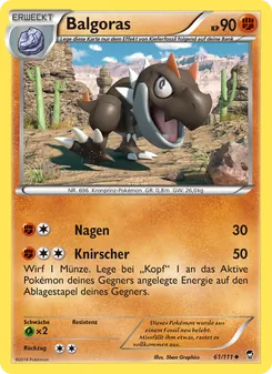 Balgoras, Karte 61 aus Fliegende Fäuste