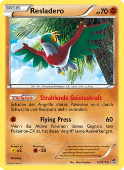 Resladero, Karte 63 aus Fliegende Fäuste