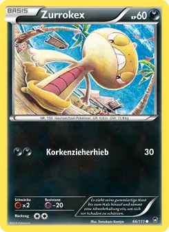 Zurrokex, Karte 66 aus Fliegende Fäuste