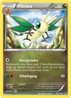 Vibrava, Karte 75 aus Fliegende Fäuste