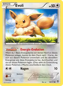 Evoli, Karte 80 aus Fliegende Fäuste