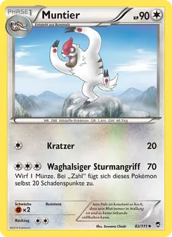Muntier, Karte 82 aus Fliegende Fäuste