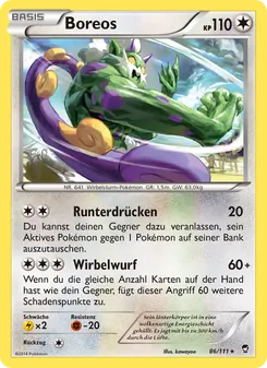Boreos, Karte 86 aus Fliegende Fäuste