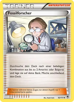Fossilforscher, Karte 92 aus Fliegende Fäuste