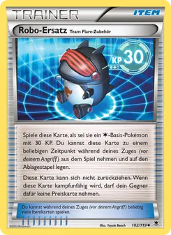 Robo-Ersatz Team Flare-Zubehör, Karte 102 aus Phantomkräfte