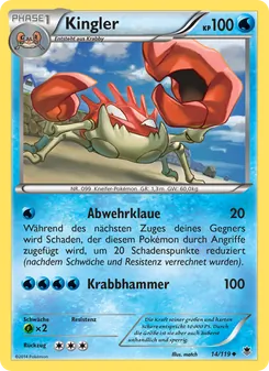Kingler, Karte 14 aus Phantomkräfte