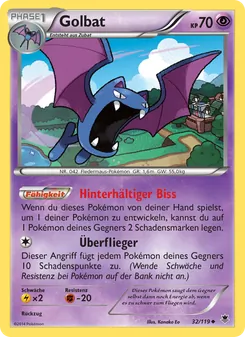 Golbat, Karte 32 aus Phantomkräfte