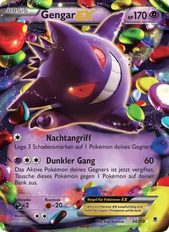 Gengar EX, Karte 34 aus Phantomkräfte