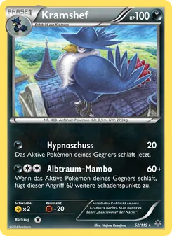 Kramshef, Karte 52 aus Phantomkräfte