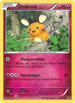 Dedenne, Karte 70 aus Phantomkräfte