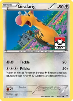 Girafarig, Karte 82 aus Phantomkräfte