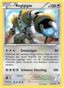Regigigas, Karte 86 aus Phantomkräfte