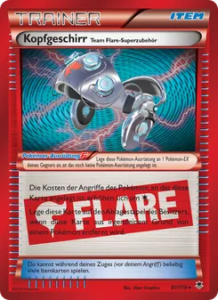 Kopfgeschirr Team Flare-Superzubehör, Karte 97 aus Phantomkräfte