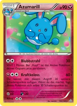 Azumarill, Karte 103 aus Protoshock