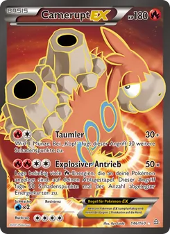 Camerupt EX, Karte 146 aus Protoshock