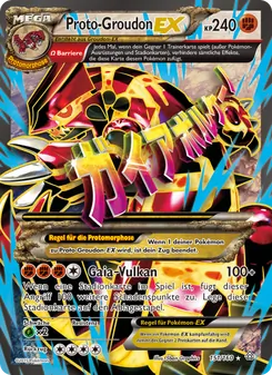 Proto-Groudon EX, Karte 151 aus Protoshock