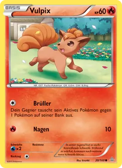 Vulpix, Karte 20 aus Protoshock