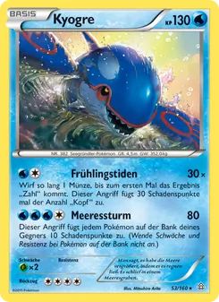 Kyogre, Karte 53 aus Protoshock