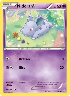 Nidoran♀, Karte 66 aus Protoshock