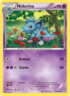 Nidorina, Karte 67 aus Protoshock