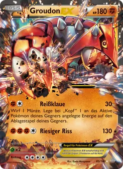 Groudon EX, Karte 85 aus Protoshock