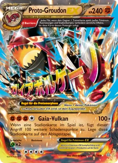 Proto-Groudon EX, Karte 86 aus Protoshock