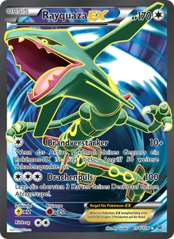 Rayquaza EX, Karte 104 aus Drachenleuchten