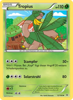 Tropius, Karte 12 aus Drachenleuchten