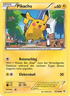 Pikachu, Karte 20 aus Drachenleuchten