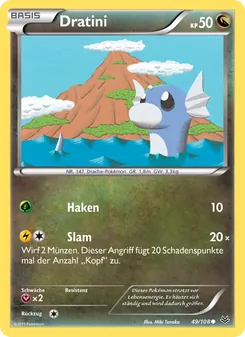 Dratini, Karte 49 aus Drachenleuchten