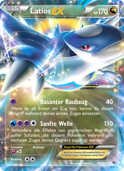 Latios EX, Karte 58 aus Drachenleuchten