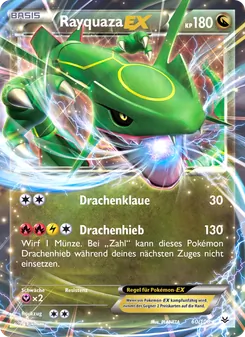 Rayquaza EX, Karte 60 aus Drachenleuchten